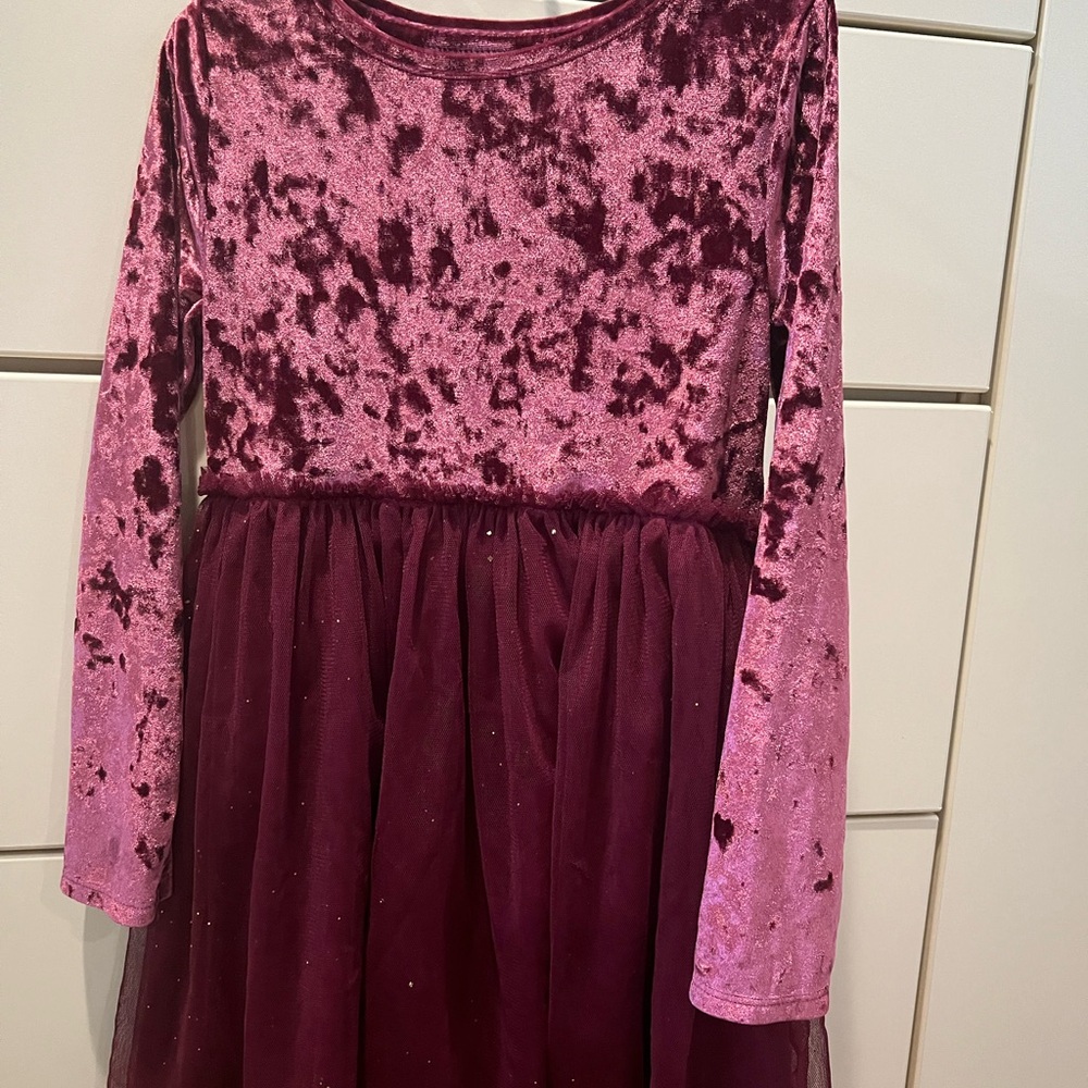 Jumping Beans Velvet Dress in Purple